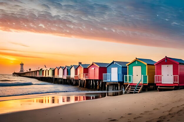 A bright, sunny image of Brighton Pier or the colorful beach huts, showcasing clean, vibrant environments.