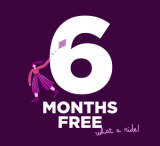 6 months free