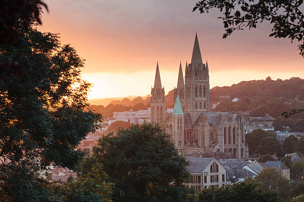 A picturesque view of Truro Cathedral