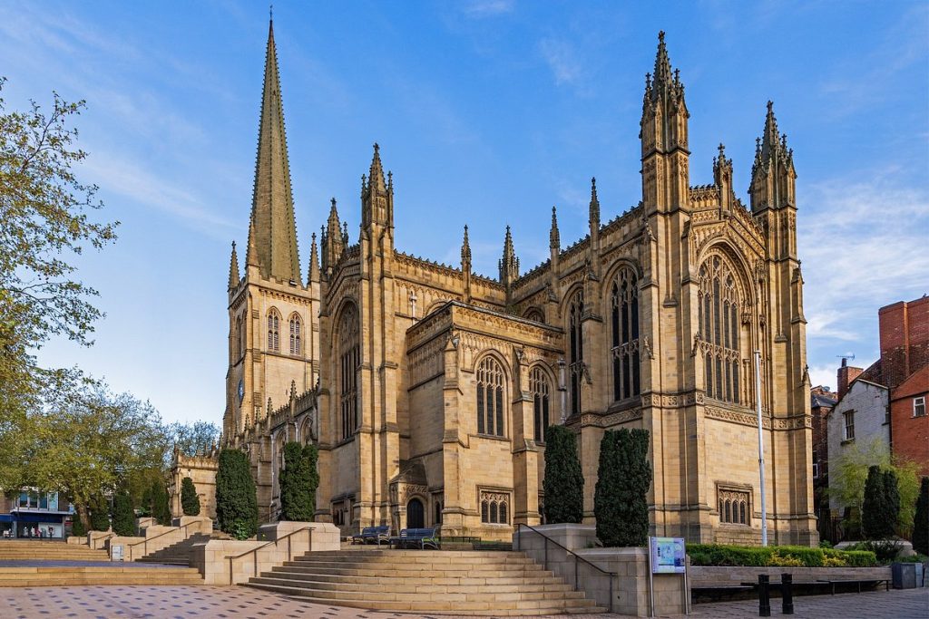 A picturesque view of Wakefield Cathedral