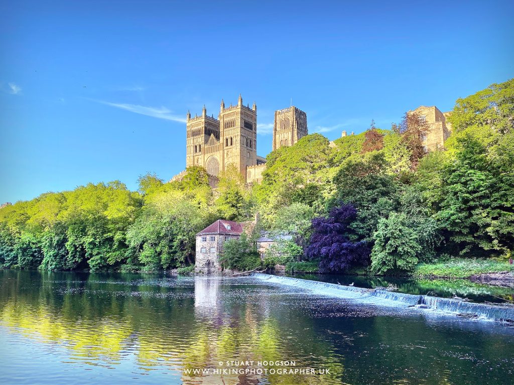 A scenic view of Durham Cathedral or the River Wear, highlighting clean and picturesque surroundings.