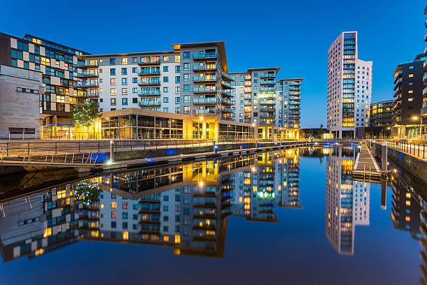 A scenic view of Leeds Dock