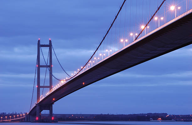 A scenic view of the Humber Bridge in Kingston-upon-Hull