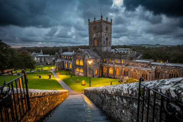 A serene view of St Davids Cathedral