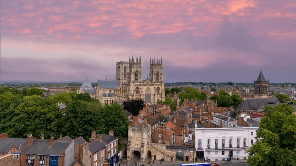 A stunning view of York Minster or the Shambles, showcasing clean and iconic surroundings.