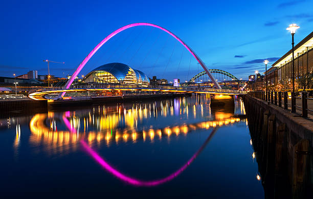 A stunning view of the iconic Tyne Bridge in Newcastle