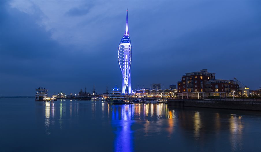 A view of Spinnaker Tower in Portsmouth