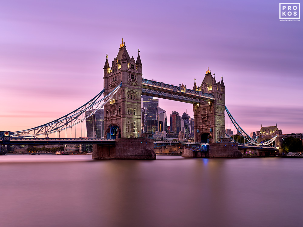 A view of the Tower Bridge in London