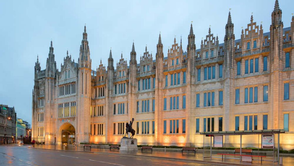 Aberdeen Harbour or Marischal College, highlighting clean and picturesque surroundings.