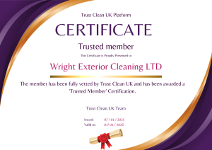 Wright Exterior Cleaning LTD 'Trusted Member' Certification